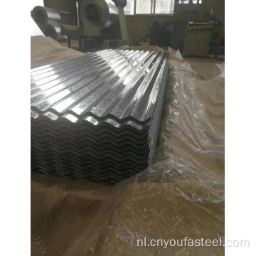 SPGL AZ40 Hot Dompel Galvalume Steel Gegolfde blad